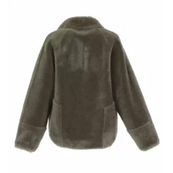 OAKWOOD Vestes^Helen Vert Pale - Veste Reversible Effet Peau Lainee