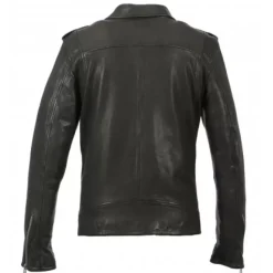 OAKWOOD Blousons^Hell Gris Fonce - Blouson Biker A Fermeture Asymetrique