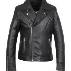 OAKWOOD Blousons^Hommage Noir - Blouson Asymetrique En Cuir Veritable