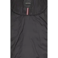 OAKWOOD Doudounes^Hopper Noir - Doudoune Mi-Longue En Cuir Veritable Capuche A Revers