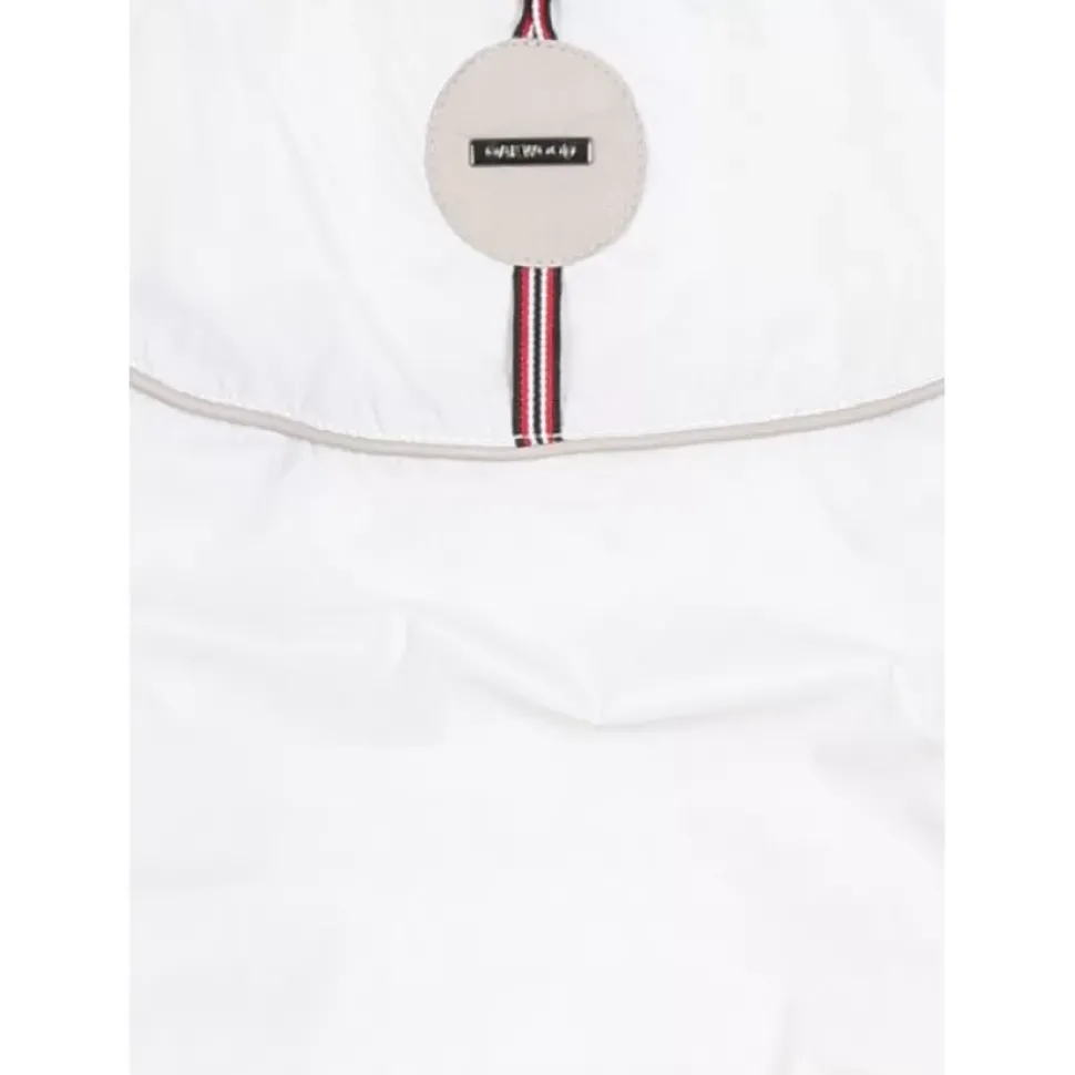 OAKWOOD Doudounes^Hyper Gris Clair - Doudoune Courte En Cuir Veritable Capuche A Revers