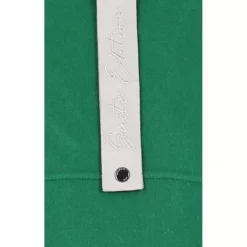 OAKWOOD Manteaux^Impulsion Vert - Manteau Long Oversize En Laine Melangee Capuche Amovible & Ceinture A Nouer