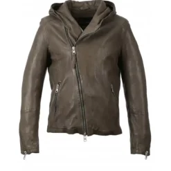 OAKWOOD Blousons^Jude Kaki - Blouson Asymetrique A Capuche