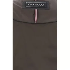 OAKWOOD Doudounes^Julien Noir - Doudoune En Cuir Veritable Avec Col Mao Pressionne
