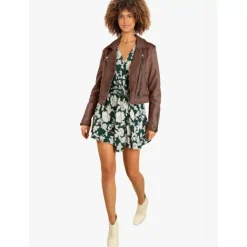 OAKWOOD Blousons^Kyoto Tan - Blouson En Cuir Veritable Effet Lave