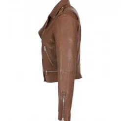 OAKWOOD Blousons^Kyoto Tan - Blouson En Cuir Veritable Effet Lave