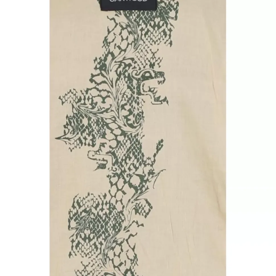 OAKWOOD Blousons^Kyoto Vert - Blouson En Cuir Veritable Effet Lave