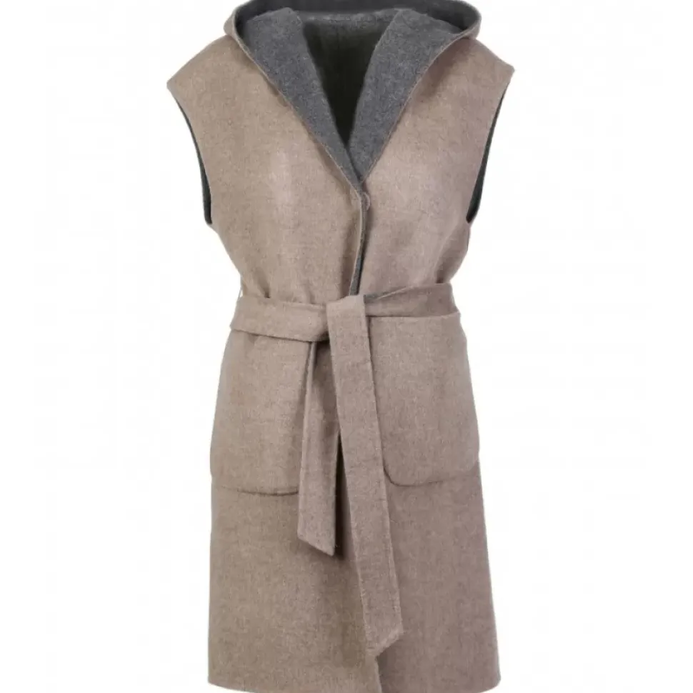 OAKWOOD Gilets^Libertad Bicolore - Manteau Sans Manche Reversible En Laine Melangee