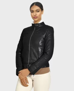 OAKWOOD Vestes^Lina Noir - Veste Courte En Cuir Veritable