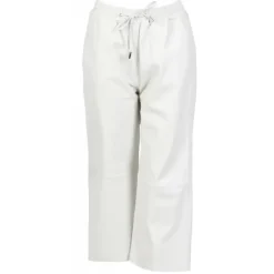 OAKWOOD Pantalons^Loft Blanc - Pantalon Court En Cuir Veritable De Mouton