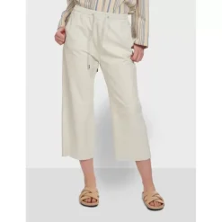 OAKWOOD Pantalons^Loft Blanc - Pantalon Court En Cuir Veritable De Mouton