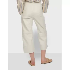 OAKWOOD Pantalons^Loft Blanc - Pantalon Court En Cuir Veritable De Mouton