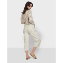 OAKWOOD Pantalons^Loft Blanc - Pantalon Court En Cuir Veritable De Mouton
