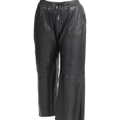 OAKWOOD Pantalons^Loft Noir - Pantalon Court En Cuir Veritable