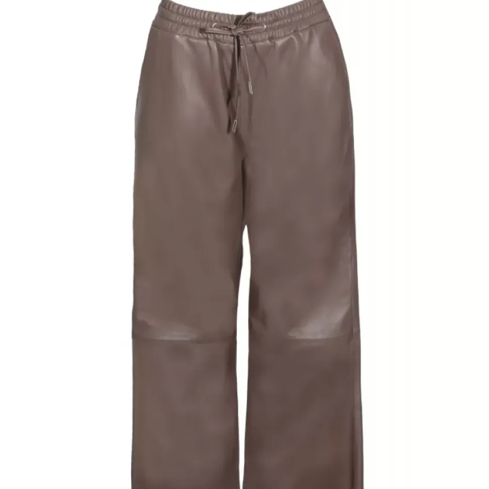 OAKWOOD Pantalons^Loft Smoke - Pantalon Court En Cuir Veritable De Mouton