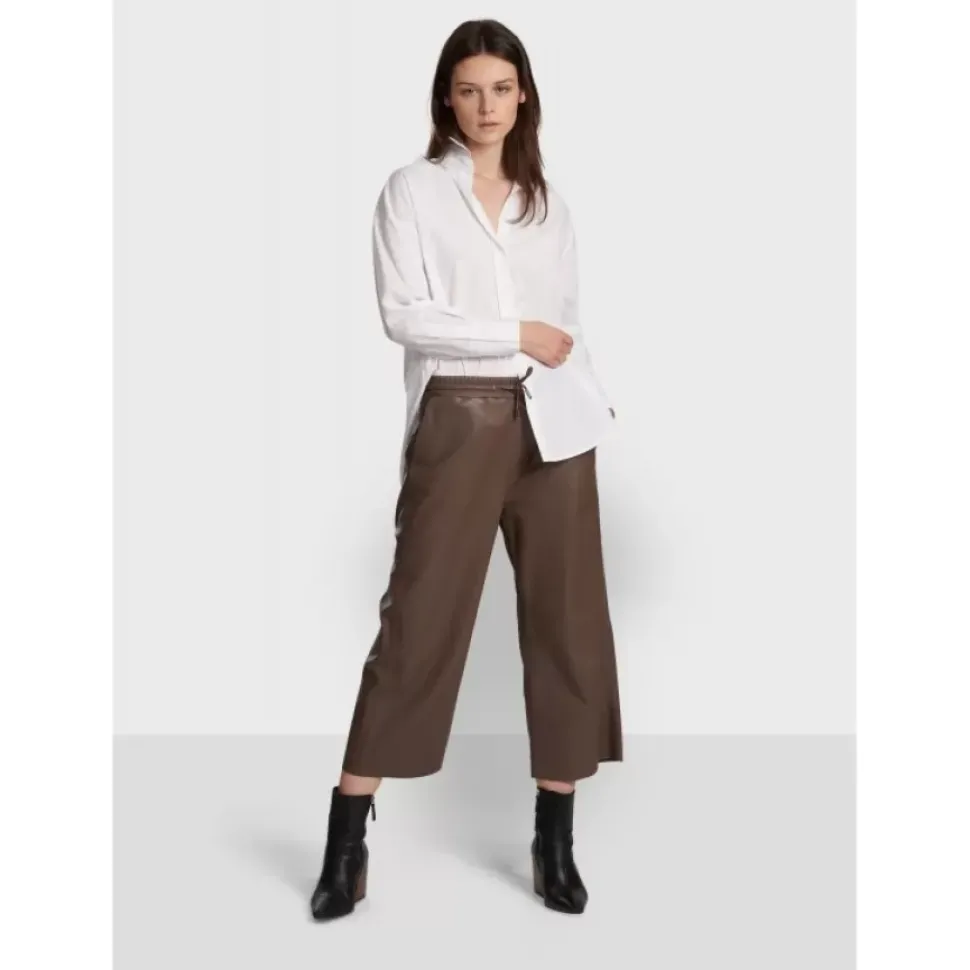 OAKWOOD Pantalons^Loft Smoke - Pantalon Court En Cuir Veritable De Mouton