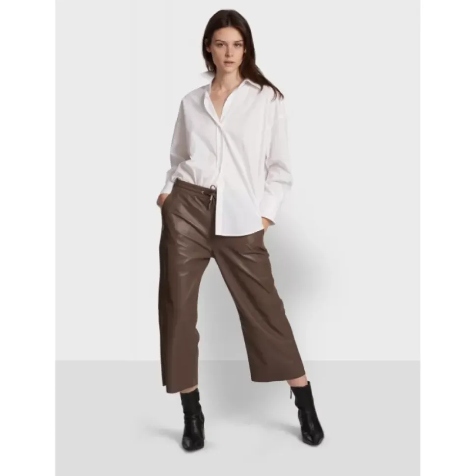 OAKWOOD Pantalons^Loft Smoke - Pantalon Court En Cuir Veritable De Mouton