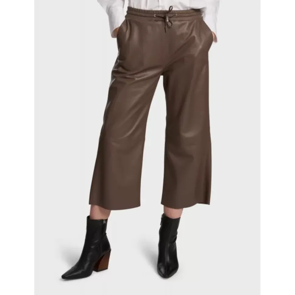 OAKWOOD Pantalons^Loft Smoke - Pantalon Court En Cuir Veritable De Mouton