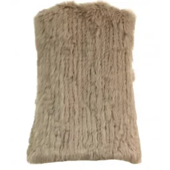 OAKWOOD Gilets^Magali Beige Fonce - Gilet Sans Manche En Fourrure Veritable