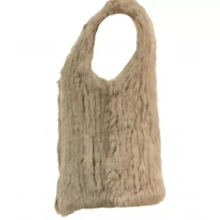 OAKWOOD Gilets^Magali Beige Fonce - Gilet Sans Manche En Fourrure Veritable