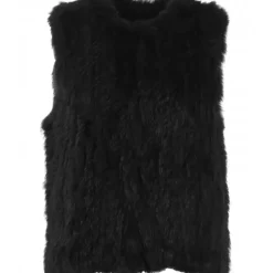 OAKWOOD Gilets^Magali Noir - Gilet Sans Manche En Fourrure Veritable