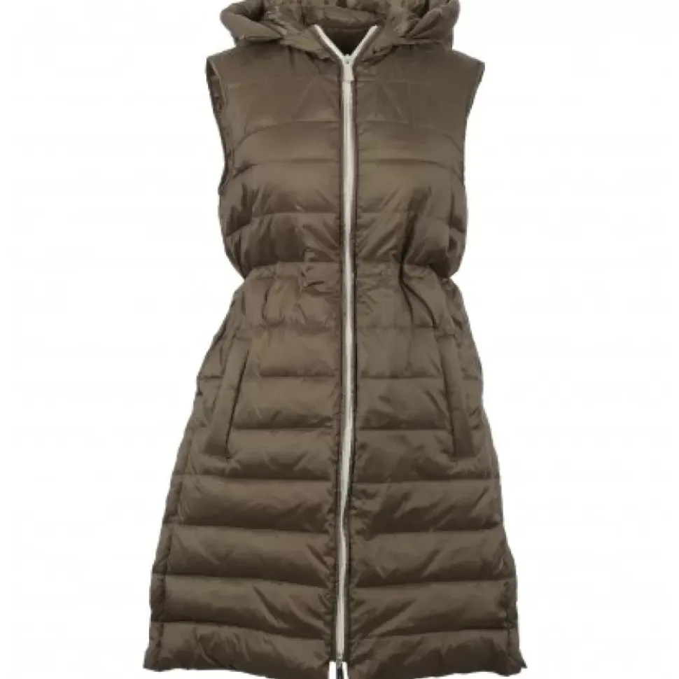 OAKWOOD Gilets^Maggy Kaki - Longue Doudoune Sans Manches