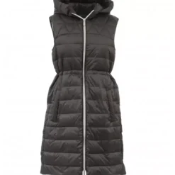 OAKWOOD Gilets^Maggy Noir-Noir - Longue Doudoune Sans Manche