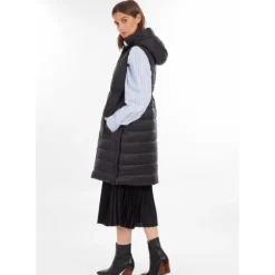 OAKWOOD Gilets^Maggy Noir-Noir - Longue Doudoune Sans Manche