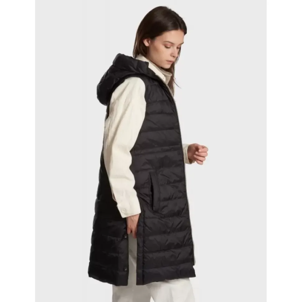 OAKWOOD Gilets^Maggy Noir-Noir - Longue Doudoune Sans Manche