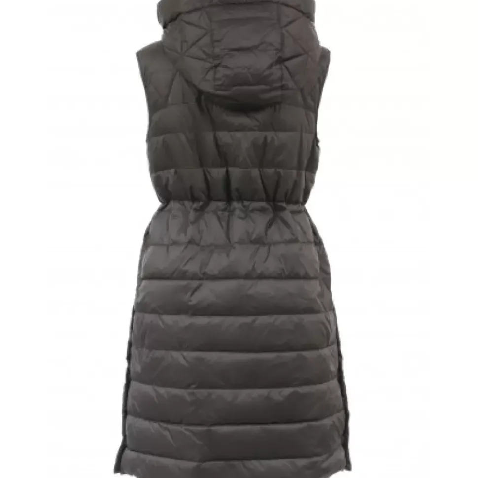 OAKWOOD Gilets^Maggy Noir-Noir - Longue Doudoune Sans Manche