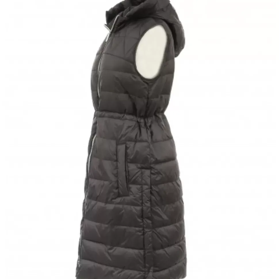 OAKWOOD Gilets^Maggy Noir-Noir - Longue Doudoune Sans Manche