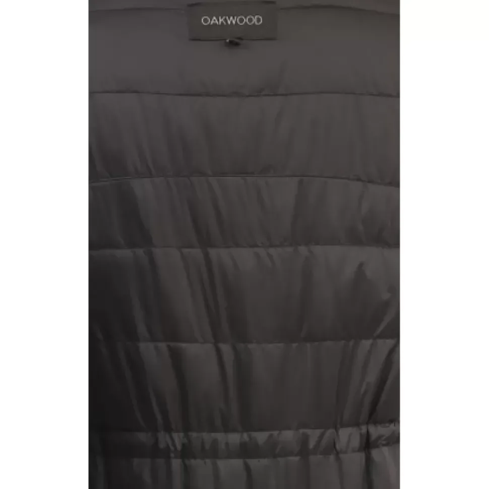 OAKWOOD Gilets^Maggy Noir-Noir - Longue Doudoune Sans Manche