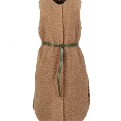 OAKWOOD Gilets^Matcha Toffee - Manteau Sans Manche En Fausse Fourrure Bouclee