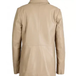OAKWOOD Vestes^Meg Beige Fonce - Blazer En Cuir Veritable De Mouton