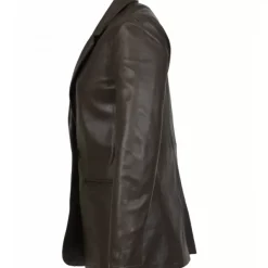 OAKWOOD Vestes^Meg Marron- Blazer En Cuir Veritable De Mouton
