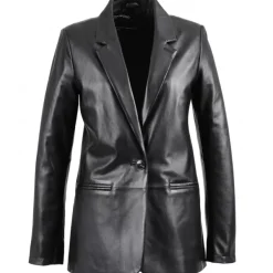 OAKWOOD Tops Et Chemises^Meg Noir - Blazer En Cuir Veritable De Mouton