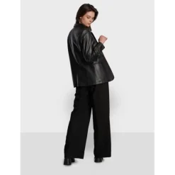 OAKWOOD Tops Et Chemises^Meg Noir - Blazer En Cuir Veritable De Mouton