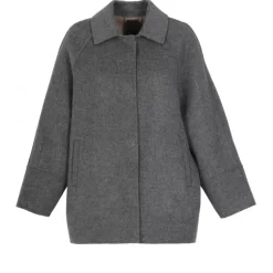 OAKWOOD Manteaux^Melisse Bicolore - Manteau Court Oversize En Laine Melangee