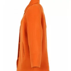 OAKWOOD Manteaux^Melisse Orange - Manteau Court Oversize En Laine Melangee