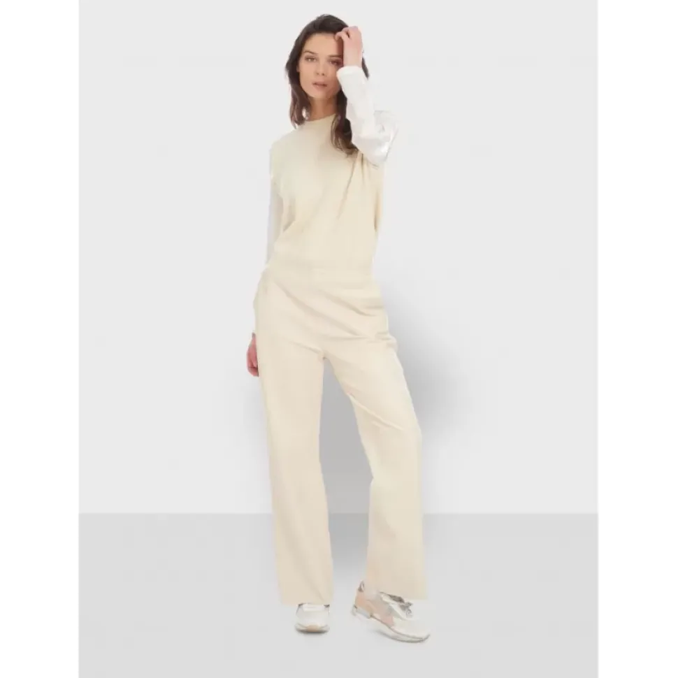OAKWOOD Pantalons^Mila Coquille - Pantalon Large Taille Haute En Cuir Veritable