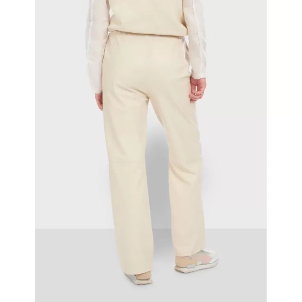 OAKWOOD Pantalons^Mila Coquille - Pantalon Large Taille Haute En Cuir Veritable