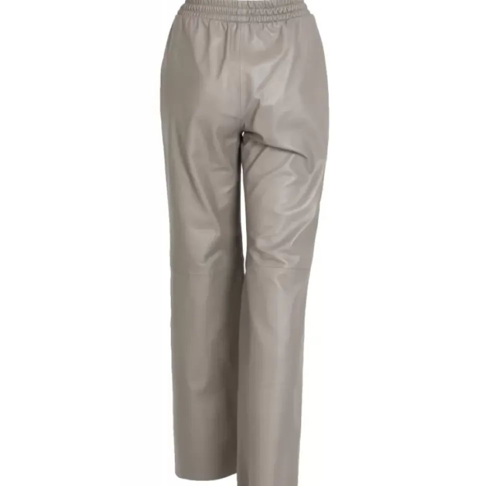 OAKWOOD Pantalons^Mila Mastic - Pantalon Large Taille Haute En Cuir Veritable