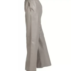 OAKWOOD Pantalons^Mila Mastic - Pantalon Large Taille Haute En Cuir Veritable