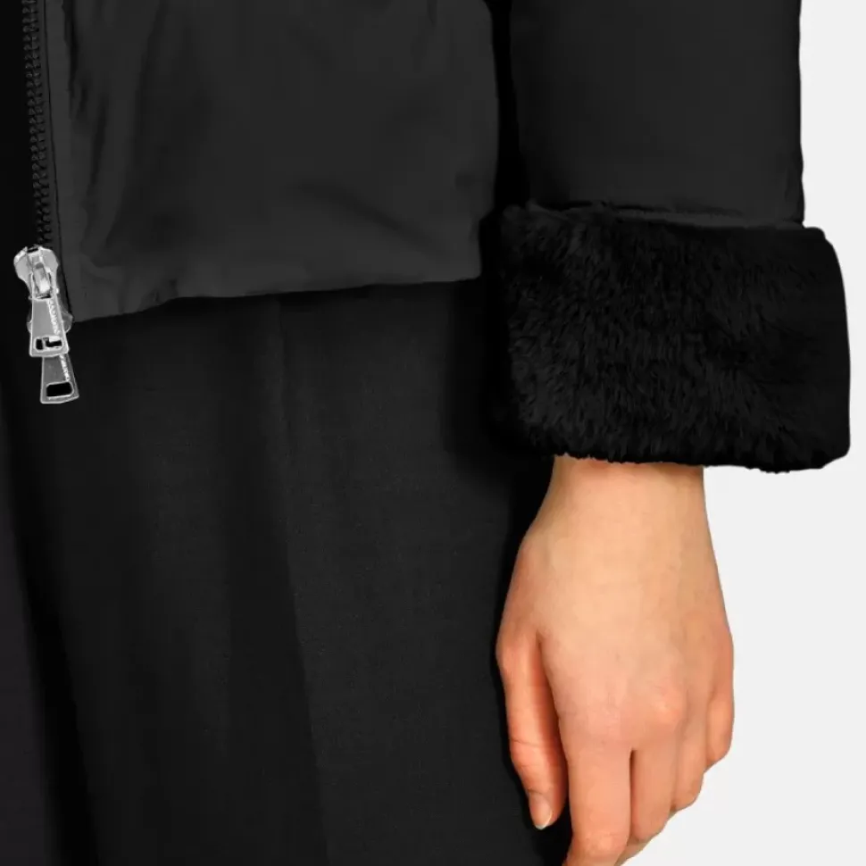 OAKWOOD Blousons^Mina Noir - Blouson En Fausse Fourrure / Nylon