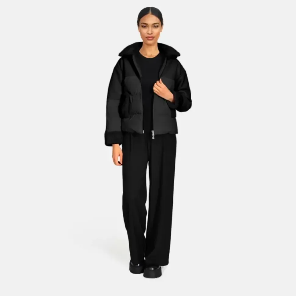 OAKWOOD Blousons^Mina Noir - Blouson En Fausse Fourrure / Nylon