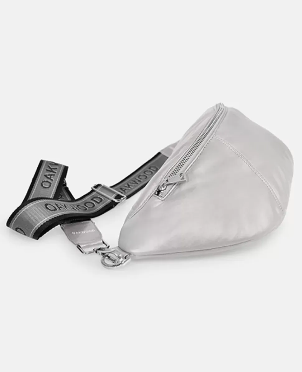 OAKWOOD Accessoires^Murillo Metal Silver - Sac En Bandouiliere En Cuir Veritable