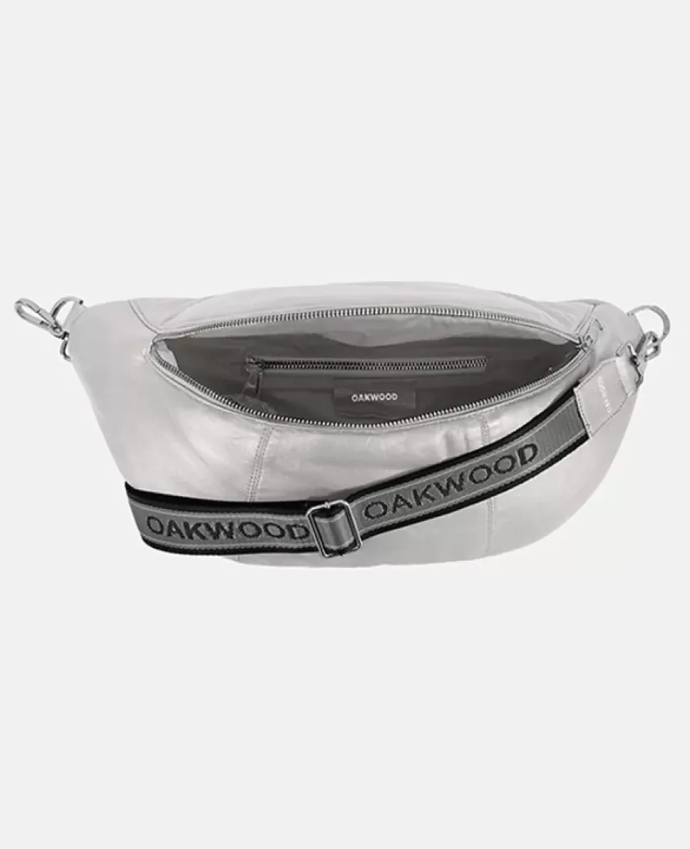 OAKWOOD Accessoires^Murillo Metal Silver - Sac En Bandouiliere En Cuir Veritable