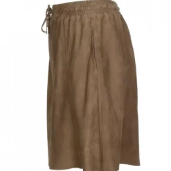 OAKWOOD Jupes Et Shorts^Nina Marron Clair - Jupe Courte En Cuir Veritable De Chevre Velours
