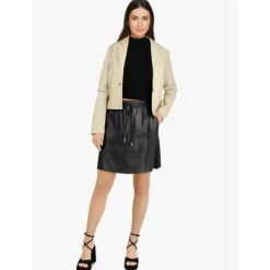 OAKWOOD Jupes Et Shorts^Nina Noir - Jupe Courte En Cuir Veritable