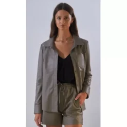 OAKWOOD Jupes Et Shorts^Pick Mastic - Short Taille Elastique En Cuir Veritable